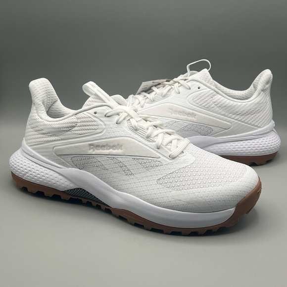 Reebok Other - Reebok Nano Golf Spikeless White Tan Outdoor Sport Golf Shoes - Men’s Size 10